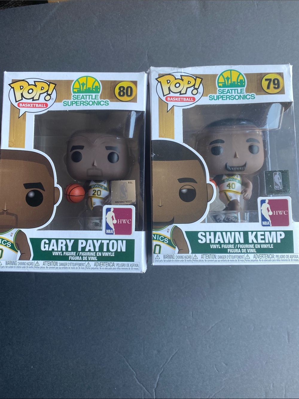 Funko Pop! Funko Seattle SuperSonics Green & Yellow Gary Payton & Shawn Kemp